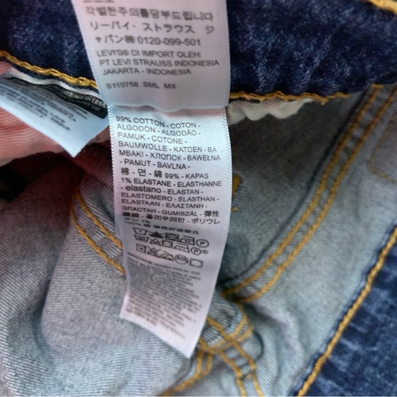 Levis Men Size 34 x 30 Jeans 505 Regular Fit Straight Dark Wash Pants Stretch‎ - Picture 7 of 8